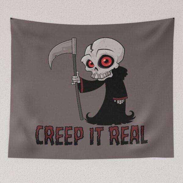 Item preview, Creep It Real Cute Grim Reaper designed and sold by fizzgig.