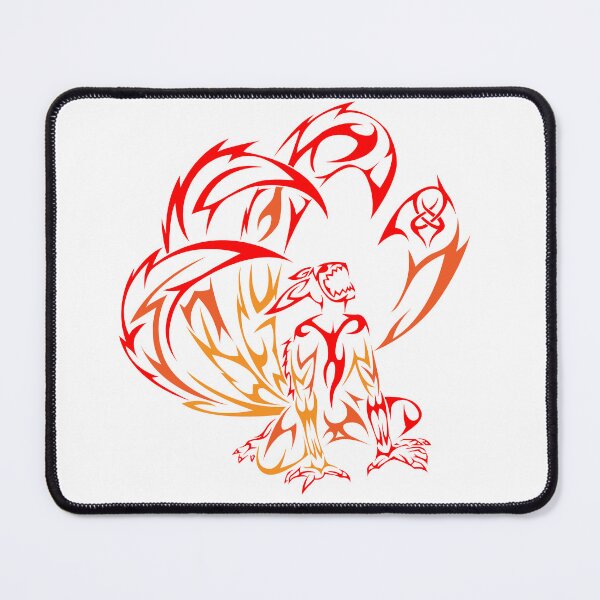 Item preview, 7 tailed fox, colored ornamental tribal designed and sold by Tribalgothss.
