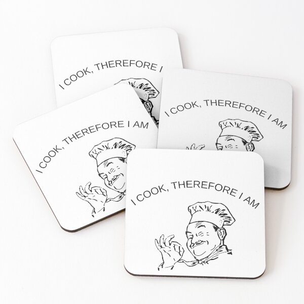 Item preview, I cook, therefore I am designed and sold by Cami & Co. Design.