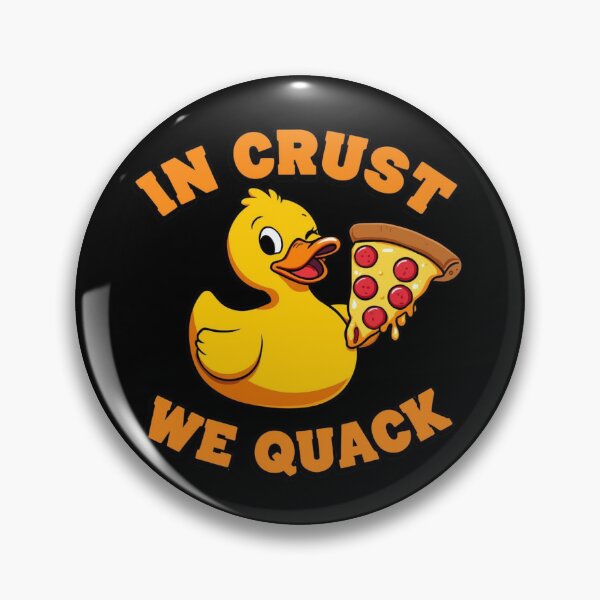 Item preview, Pizza Duck - In Crust We Quack Funny Foodie Duck designed and sold by RubberQuack.