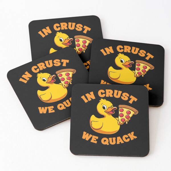 Item preview, Pizza Duck - In Crust We Quack Funny Foodie Duck designed and sold by RubberQuack.