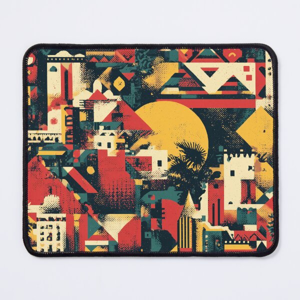 Item preview, Sunset Retro City Pattern designed and sold by Nurple Art.