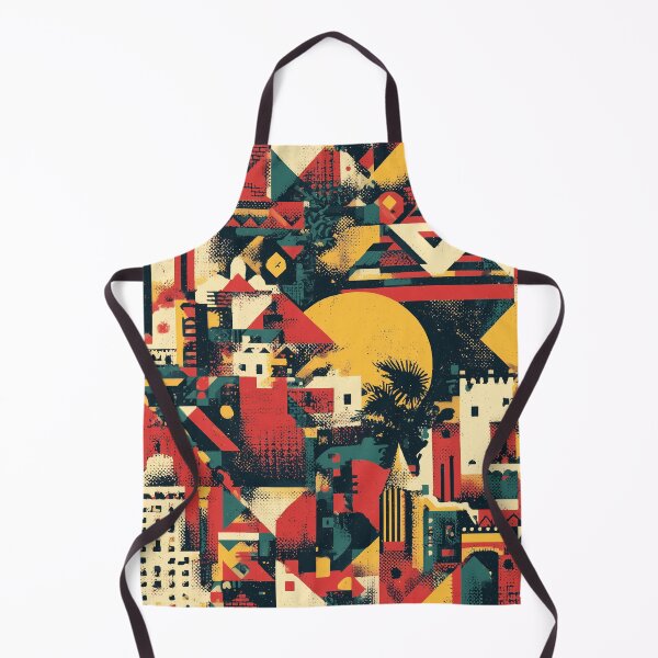 Item preview, Sunset Retro City Pattern designed and sold by Nurple Art.