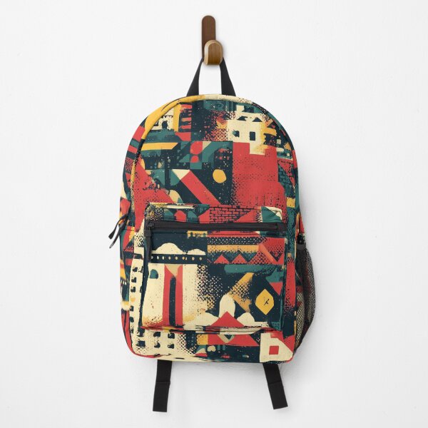 Item preview, Sunset Retro City Pattern designed and sold by Nurple Art.