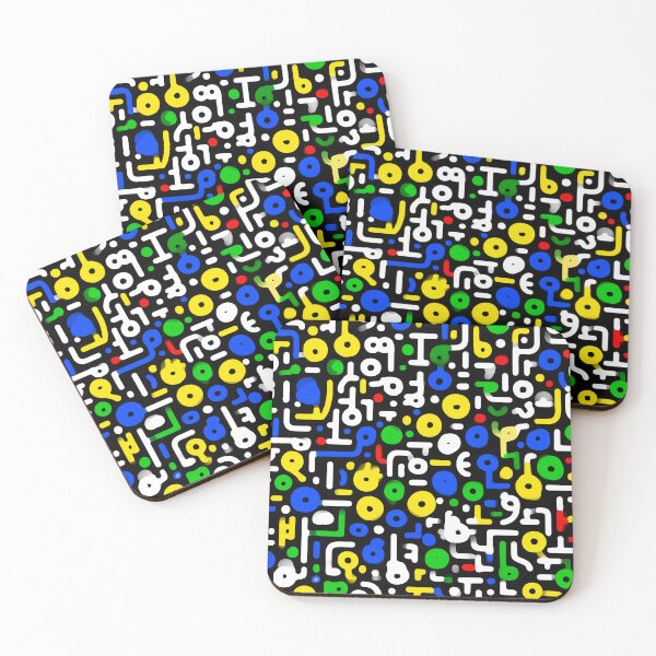 Item preview, Retro Abstract Doodle Pattern designed and sold by Nurple Art.
