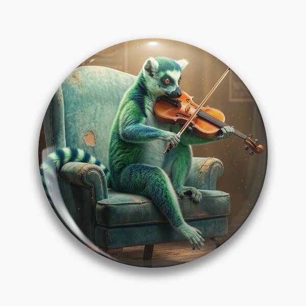 Item preview, Green Lemur Fiddles His Way to Fame designed and sold by Tridentulus.