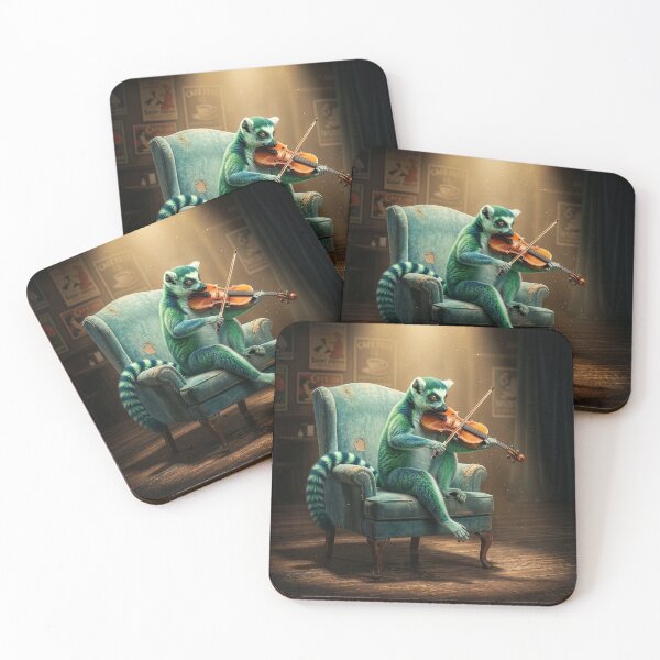Item preview, Green Lemur Fiddles His Way to Fame designed and sold by Tridentulus.