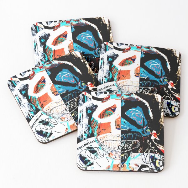 Item preview, Split Reality: Abstract Neo-Expressionist Collage designed and sold by Lifer Art and Design.