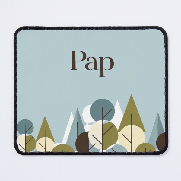 Item preview, Minimal forest illustration with stylized trees and text designed and sold by Rue Design Company.