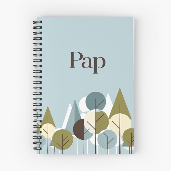 Item preview, Minimal forest illustration with stylized trees and text designed and sold by Rue Market.