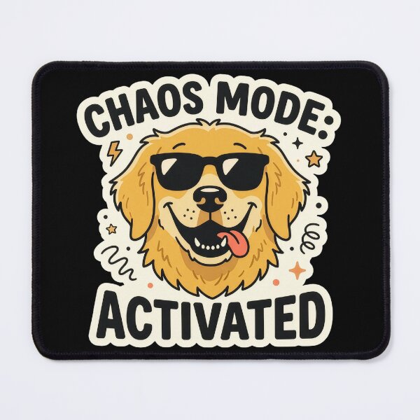 Item preview, Chaos Mode Activated Funny Golden Retriever Dog Lover Gift designed and sold by StillWildink.