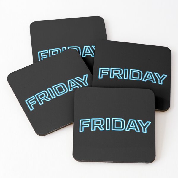 Item preview, FRIDAY Neon Cyberpunk Typography Design designed and sold by MartBook.