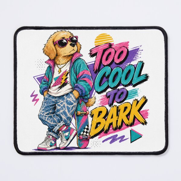 Item preview, Cool Retro Skater Dog designed and sold by JonelleTshirts.