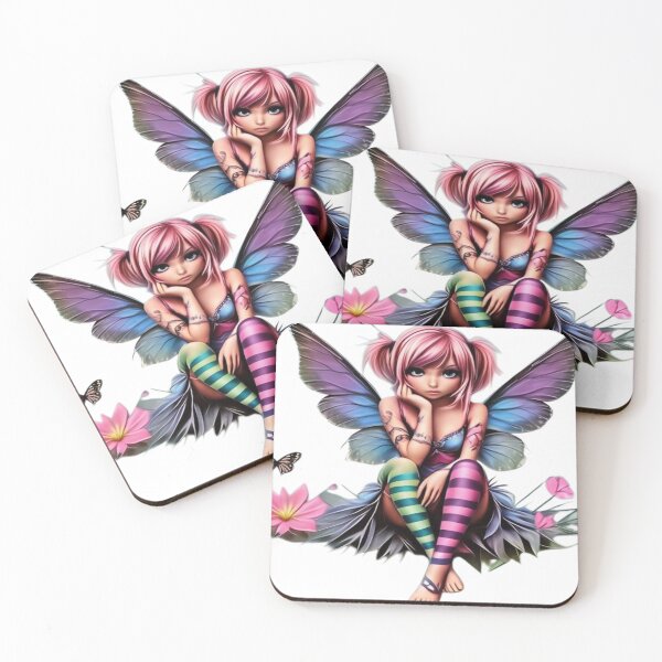 Item preview, Neon Goth Fairy - Digital Character Art designed and sold by Designs by kp .