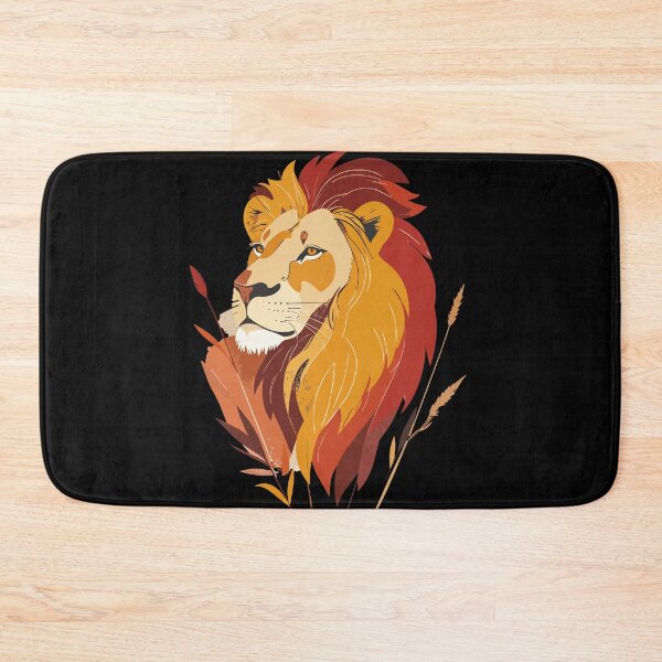Item preview, Majestic Yellow and Red Lion King Wall Art - Champion Spirit designed and sold by BestChoiceService.