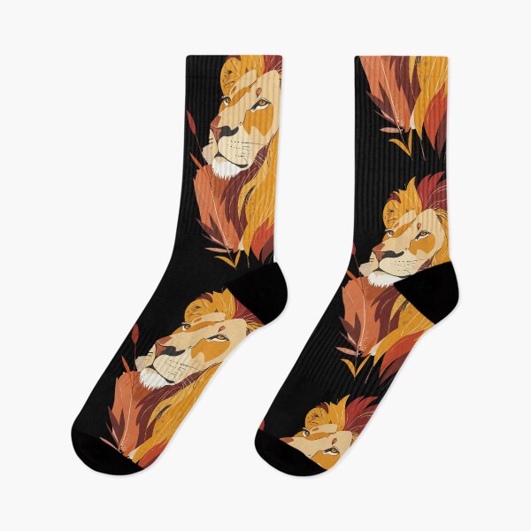 Item preview, Majestic Yellow and Red Lion King Wall Art - Champion Spirit designed and sold by BestChoiceService.