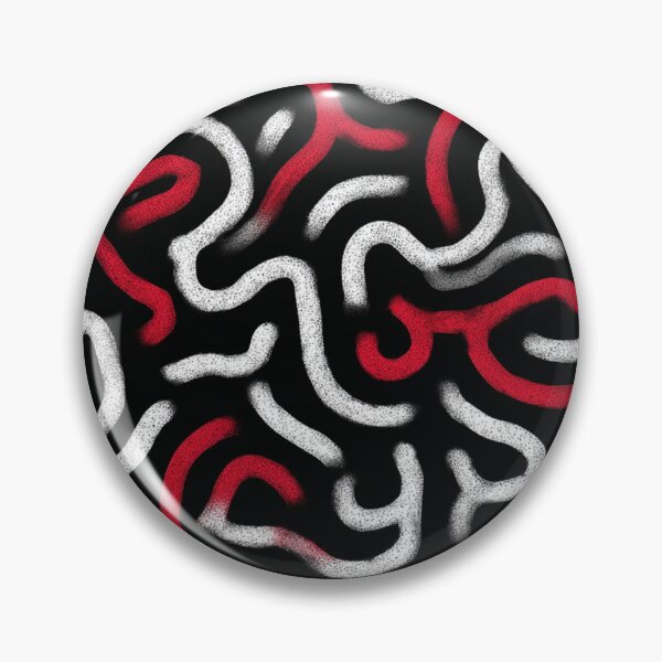 Item preview, Red Squiggle Line Pattern designed and sold by Nurple Art.
