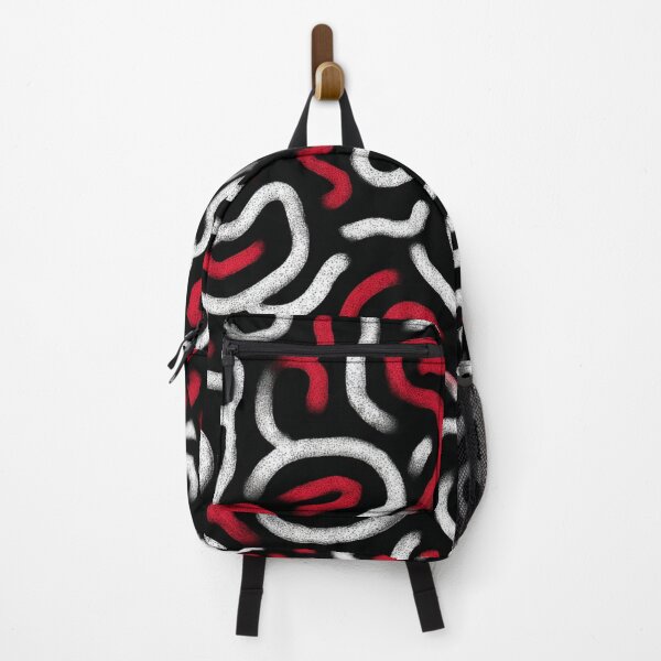 Item preview, Red Squiggle Line Pattern designed and sold by Nurple Art.