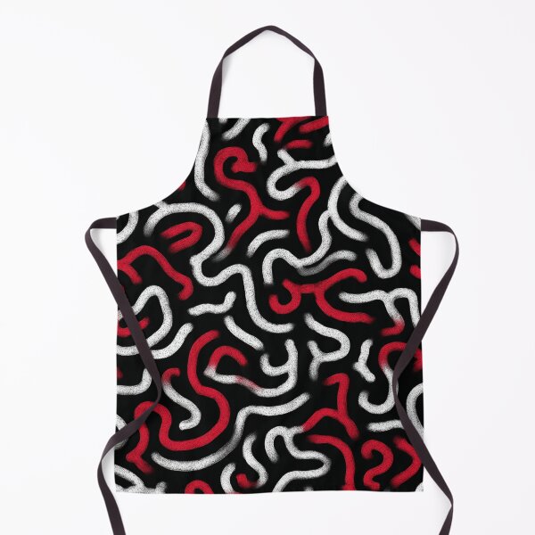 Item preview, Red Squiggle Line Pattern designed and sold by Nurple Art.