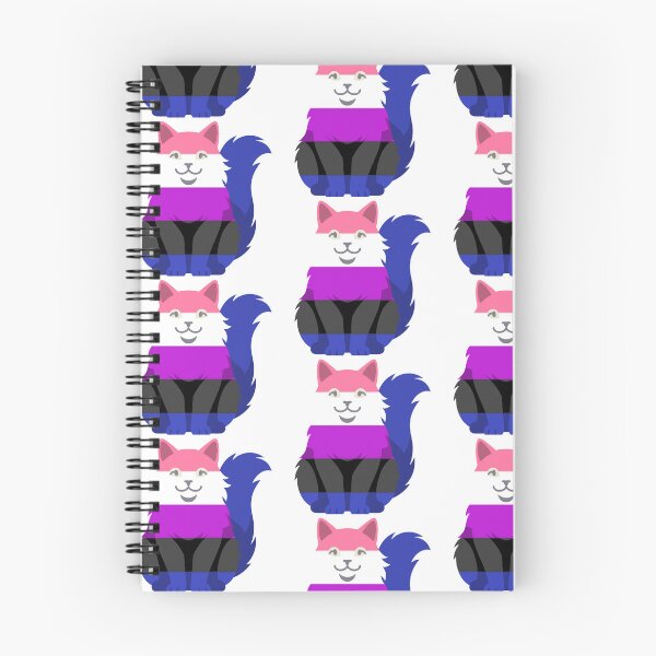 Item preview, Genderfluid flag kitten designed and sold by Fr33todream.
