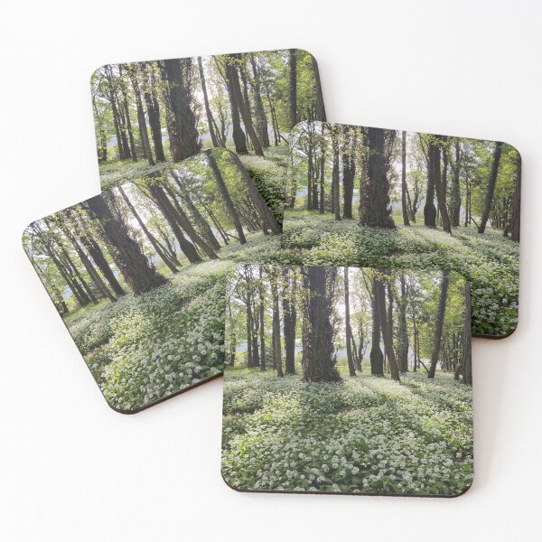 Item preview, Garlic flowers woodland photograph designed and sold by esvb.