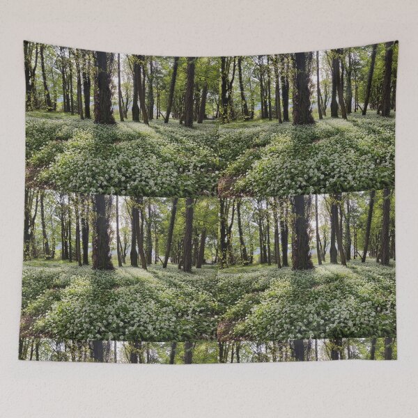 Item preview, Garlic flowers woodland photograph designed and sold by esvb.