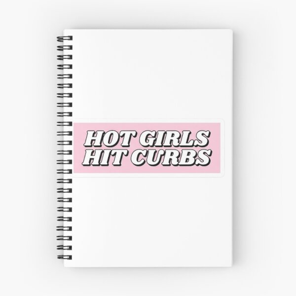 Item preview, Hot Girls Hit Curbs Pink Sticker designed and sold by veloraastudio.