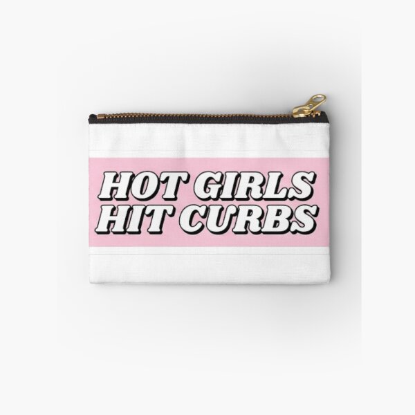 Item preview, Hot Girls Hit Curbs Pink Sticker designed and sold by veloraastudio.