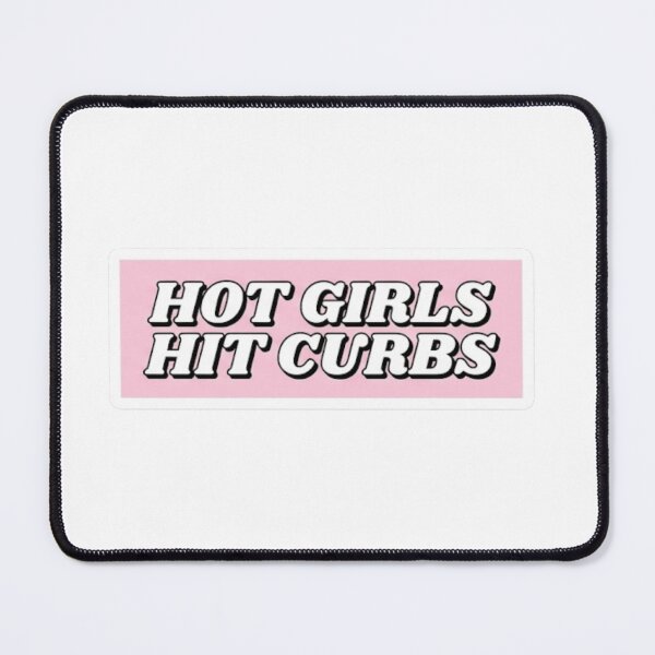Item preview, Hot Girls Hit Curbs Pink Sticker designed and sold by veloraastudio.