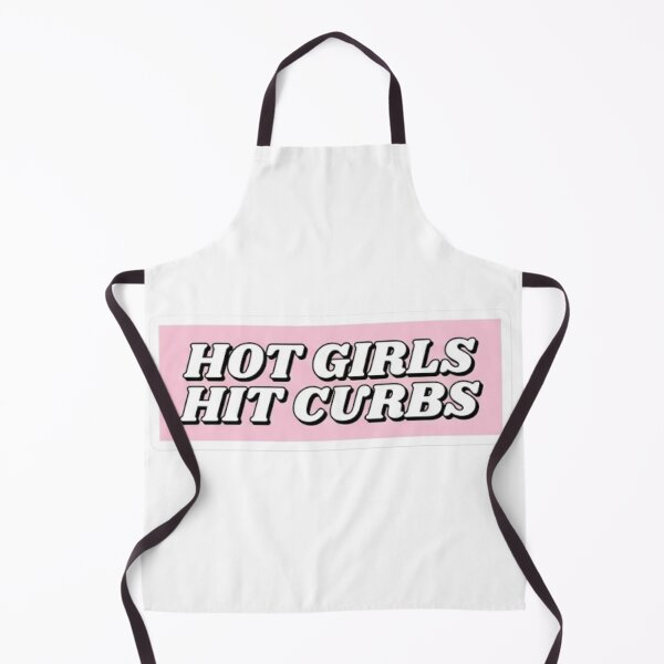 Item preview, Hot Girls Hit Curbs Pink Sticker designed and sold by veloraastudio.