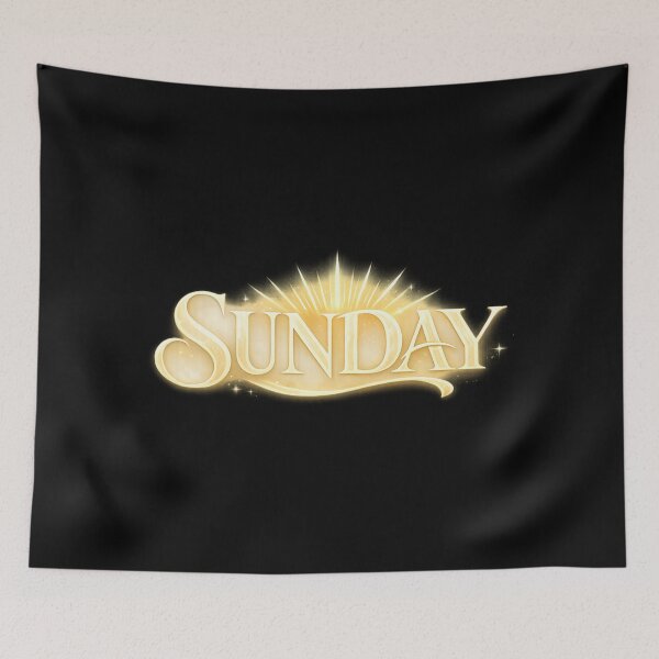 Item preview, SUNDAY Celestial Luxury Typography Design designed and sold by MartBook.