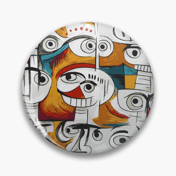 Item preview, Self-Talk: Abstract cubism Faces Collage designed and sold by Lifer Art and Design.