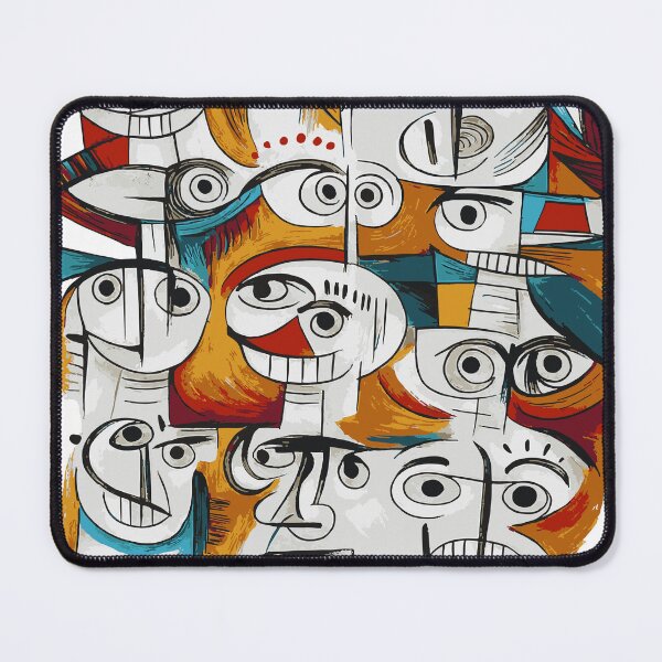 Item preview, Self-Talk: Abstract cubism Faces Collage designed and sold by Lifer Art and Design.