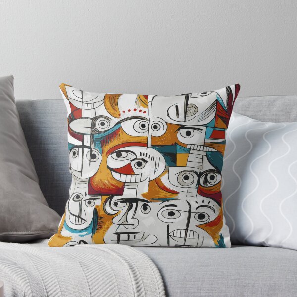 Item preview, Self-Talk: Abstract cubism Faces Collage designed and sold by Lifer Art and Design.