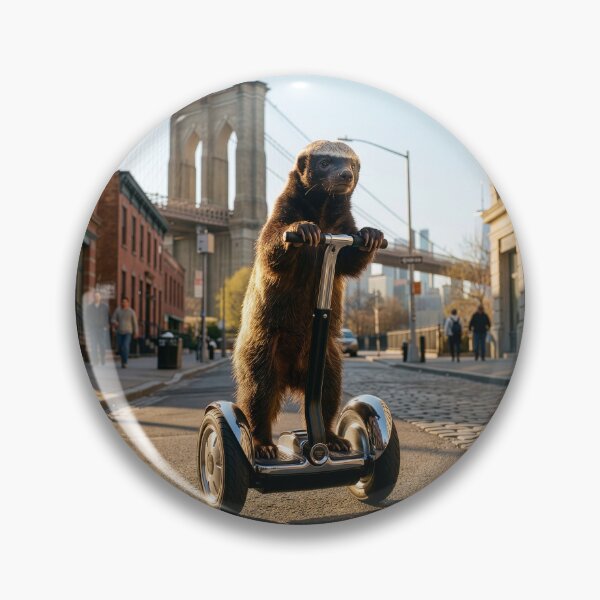 Item preview, New York City Honey Badger Rides His Segway designed and sold by Tridentulus.