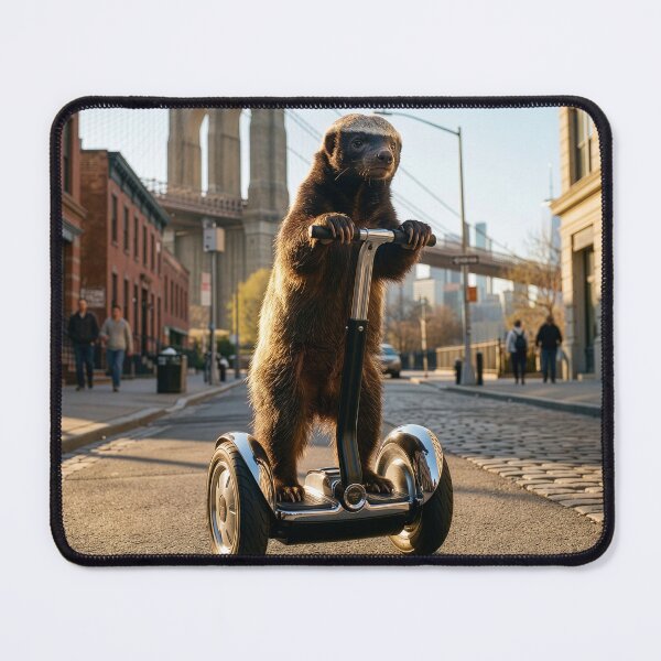 Item preview, New York City Honey Badger Rides His Segway designed and sold by Tridentulus.