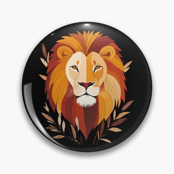 Item preview, Champion Red & Yellow Lion Portrait - Majestic Victory Wall Art designed and sold by BestChoiceService.