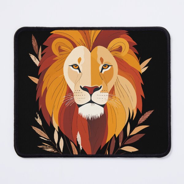 Item preview, Champion Red & Yellow Lion Portrait - Majestic Victory Wall Art designed and sold by BestChoiceService.