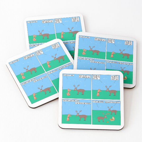 Item preview, Pizza | Humor Guilt Deer Dog Webcomic | El Boxa designed and sold by ElBoxa.