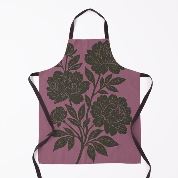 Item preview, Vintage Linocut Peonies - Retro Botanical Block Print Art Men Woman Kids designed and sold by Taylor ART.