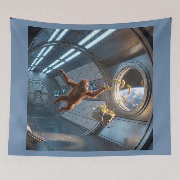 Item preview, Baby Orangutan Astronaut in Space designed and sold by Tridentulus.
