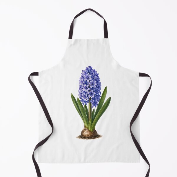 Item preview, Elegant Blue Hyacinth Botanical Illustration | Floral Spring Nature Art designed and sold by Joyfulfabric.