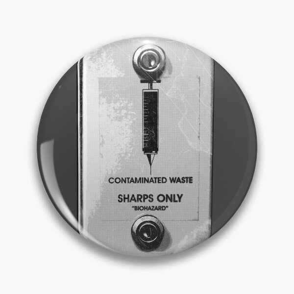 Item preview, Contaminated Sharps Disposal Box Dark Urban Etched Illustration designed and sold by Ghoul Enterprises.