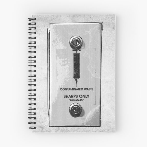 Item preview, Contaminated Sharps Disposal Box Dark Urban Etched Illustration designed and sold by Ghoul Enterprises.