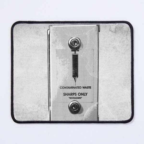 Item preview, Contaminated Sharps Disposal Box Dark Urban Etched Illustration designed and sold by Ghoul Enterprises.