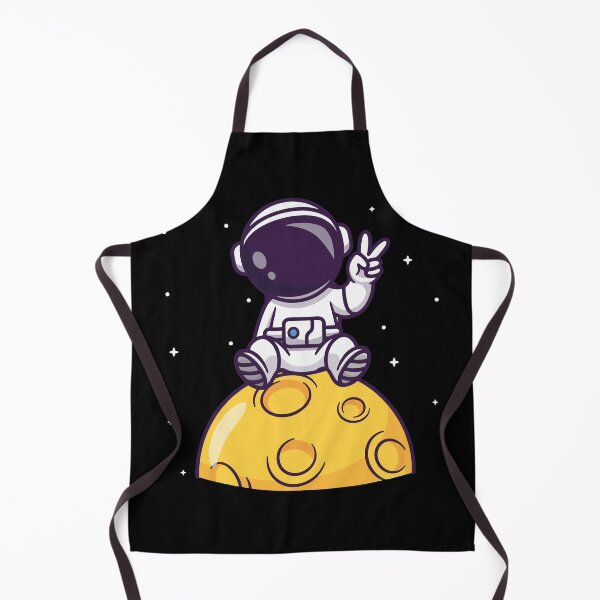Item preview, Cool Space Astronaut Sitting on the Moon with Peace Sign designed and sold by jhofmank.