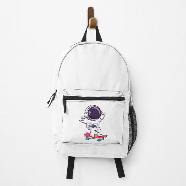 Item preview, Skateboarding Astronaut Doing Rock On Hand Sign Cartoon designed and sold by jhofmank.