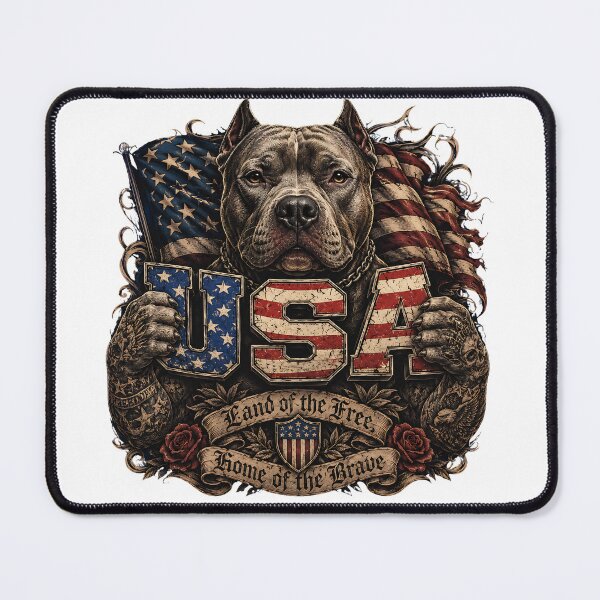 Item preview, American Bully USA Patriot Tattoo Style designed and sold by Rightstudio1.