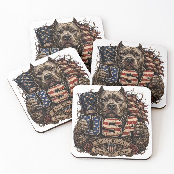 Item preview, American Bully USA Patriot Tattoo Style designed and sold by Rightstudio1.