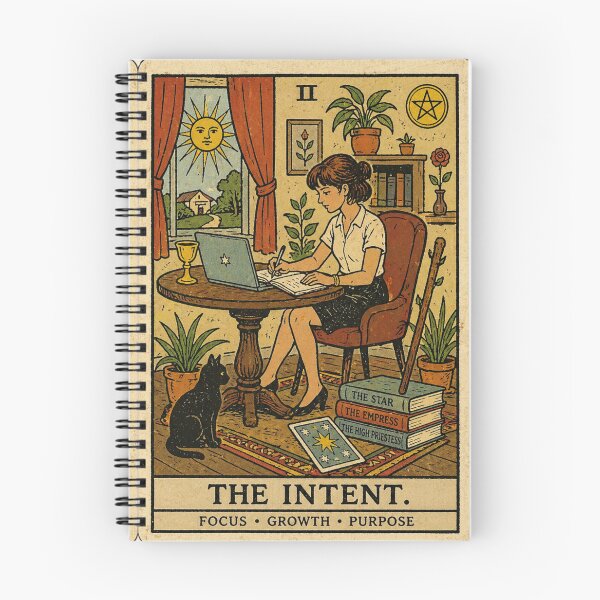 Item preview, The Intent Tarot Card Art  Witchy Spiritual Gift designed and sold by Quite mind .